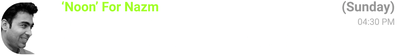 Noon For Nazm - Dr. Abdul Moid Rasheedi