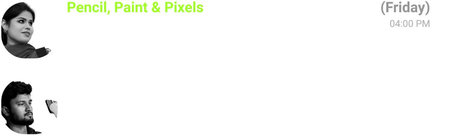 Pencil, Paint & Pixels - Masarrat Asrari & Adnan Ansari